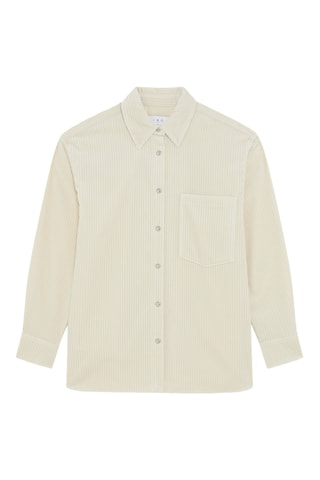 Velours Blouse Jalini - Ecru