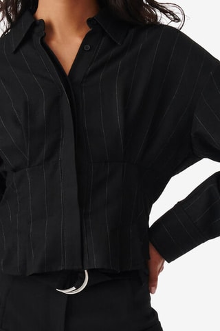 Wollen Blouse Jeannie - Zwart en Wit