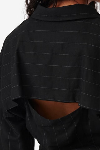 Wollen Blouse Jeannie - Zwart en Wit