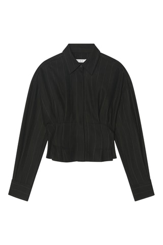 Wollen Blouse Jeannie - Zwart en Wit