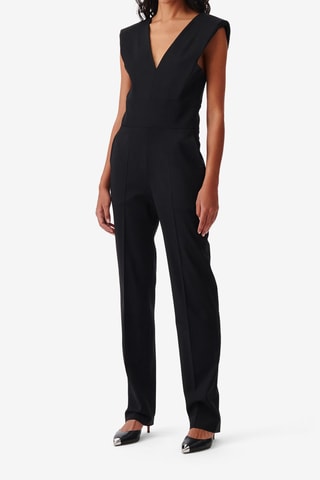 Scheerwollen Jumpsuit Isisa - Zwart