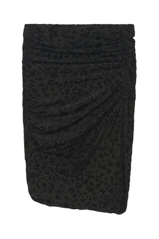 Gedrapeerde Rok Annick - Zwart