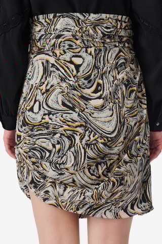 Zijde Minirok Hoge Taille Fazzia - Beige