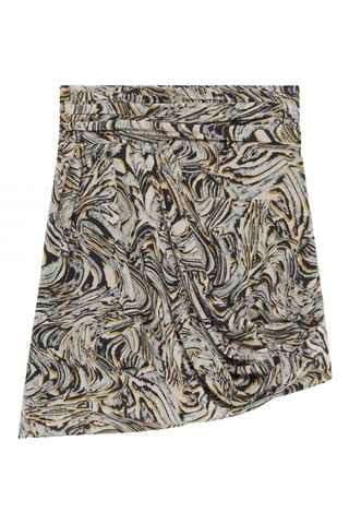 Zijde Minirok Hoge Taille Fazzia - Beige