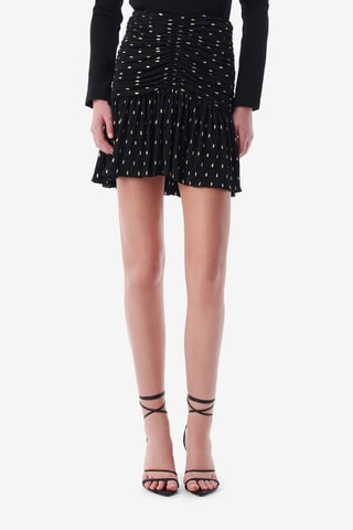 Minirok Hoge Taille Riham - Zwart