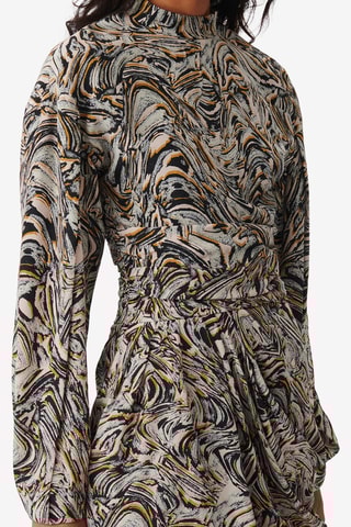 Rechte Zijde Jurk Francia - Beige en Ecru