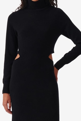 Kasjmier Trui-jurk Isao - Zwart