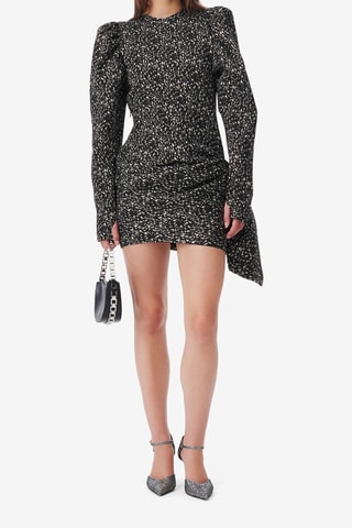 Rechte Jurk Odyle - Zwart en Ecru