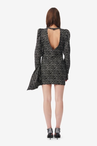 Rechte Jurk Odyle - Zwart en Ecru