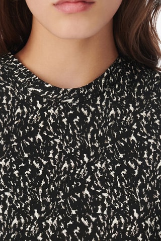 Rechte Jurk Odyle - Zwart en Ecru