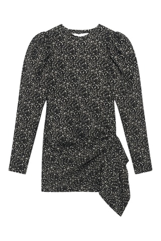 Rechte Jurk Odyle - Zwart en Ecru