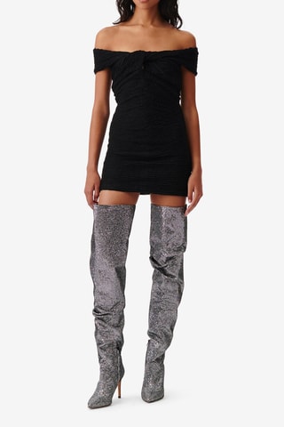 Nauwaansluitende Jurk Oxanne - Zwart