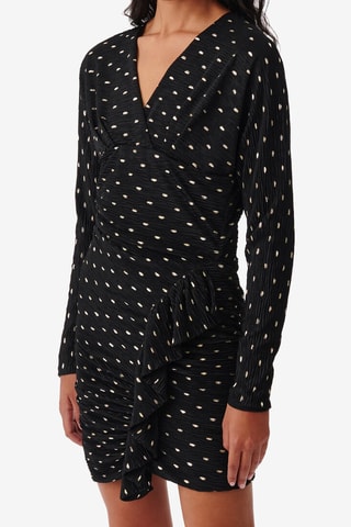 Nauwaansluitende Jurk Rohana - Zwart en Goudkleurig