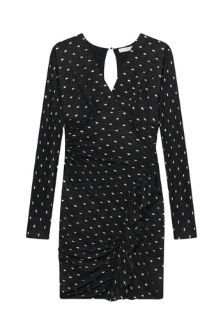 Nauwaansluitende Jurk Rohana - Zwart en Goudkleurig