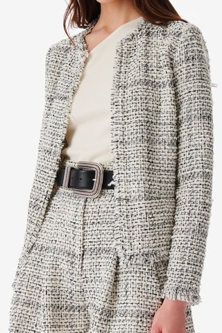 Tweed Jasje Oslani - Wit en Zwart