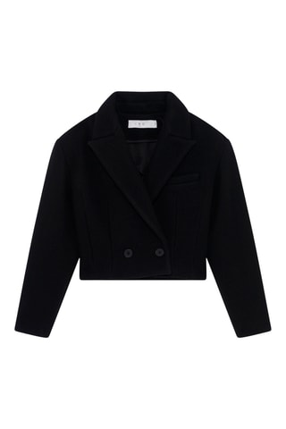 Wollen en Kasjmier Jasje Ronnie - Zwart