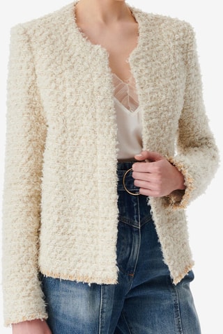 Wollen en Linnen Jasje Sanea - Ecru