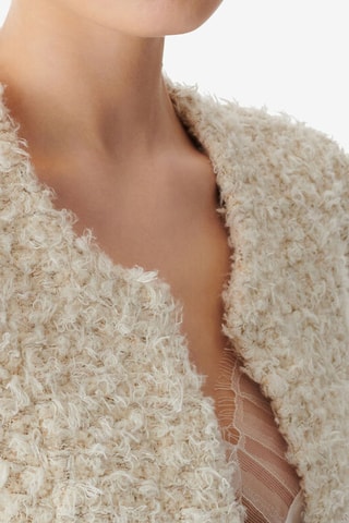 Wollen en Linnen Jasje Sanea - Ecru