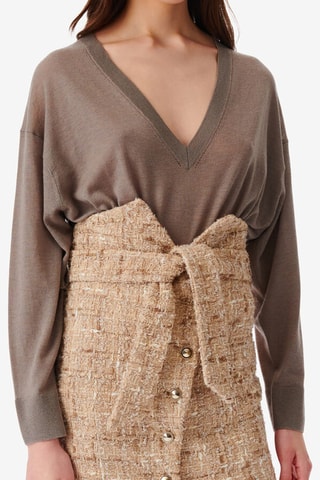 Wollen, Zijde en Kasjmier Trui Haru - Grijs