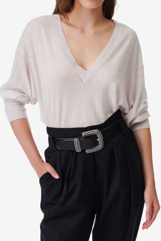 Wollen, Zijde en Kasjmier Trui Haru - Wit