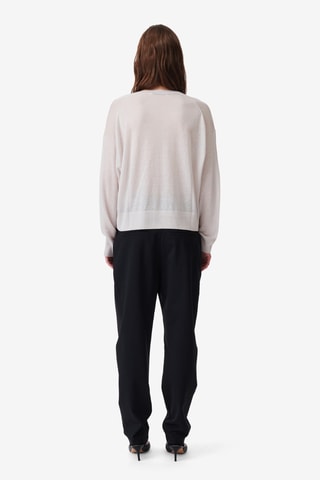 Wollen, Zijde en Kasjmier Trui Haru - Wit