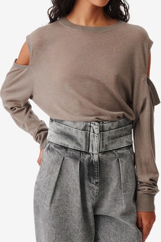 Wollen, Zijde en Kasjmier Trui Hastin - Grijs