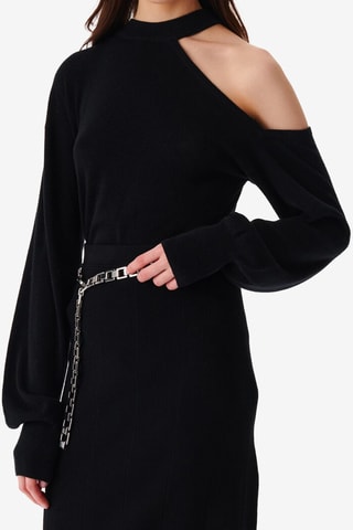 Wollen, Zijde en Kasjmier Trui Heleni - Zwart