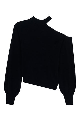 Wollen, Zijde en Kasjmier Trui Heleni - Zwart