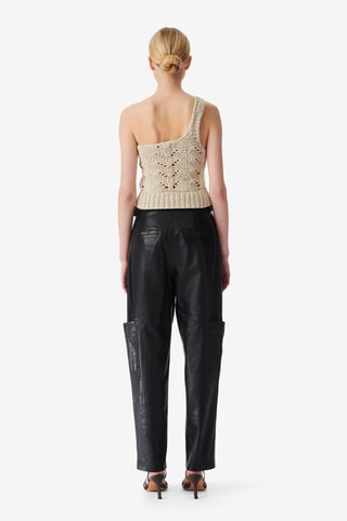 Asymmetrische Crop Top Malta - Lichtgrijs