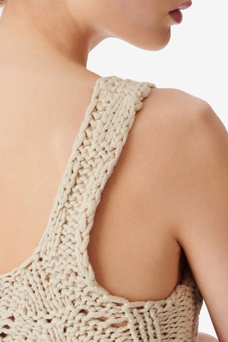 Asymmetrische Crop Top Malta - Lichtgrijs