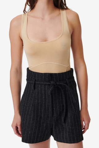 Zijde Top Shimas - Beige