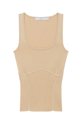 Zijde Top Shimas - Beige