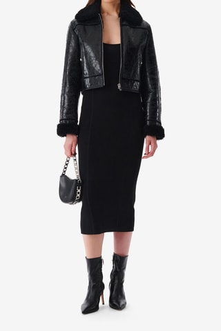 Lamsleren Jasje Miram - Zwart