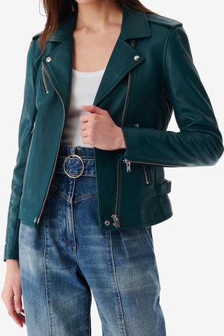 Lamsleren Jasje Newhan - Pauwblauw