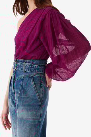 Asymmetrische Top Amalys - Fuchsia