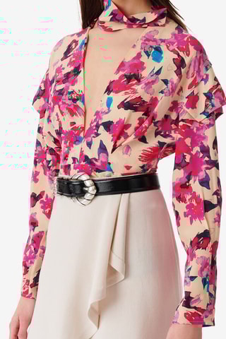 Zijde Top Martina - Ecru