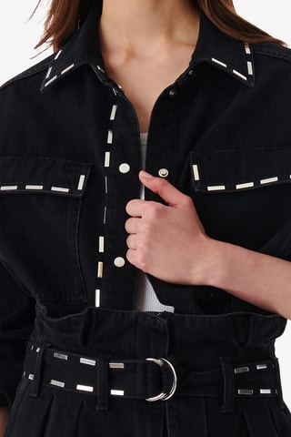 Spijkerblouse Danil - Zwart