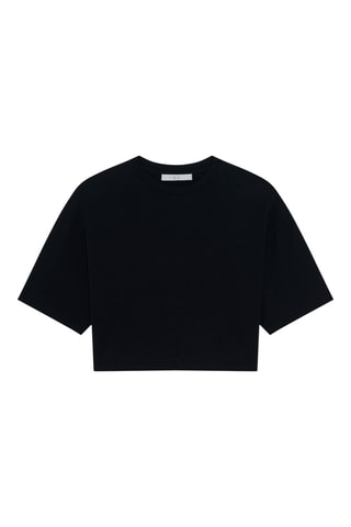 Cropped T-shirt Awinita - Zwart