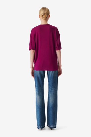 Oversized T-shirt Ferio - Bordeauxrood