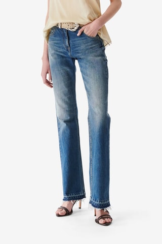 Jeans Hoge Taille Flare Cut Polini - Kobaltblauw