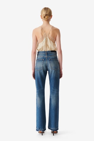 Jeans Hoge Taille Flare Cut Polini - Kobaltblauw