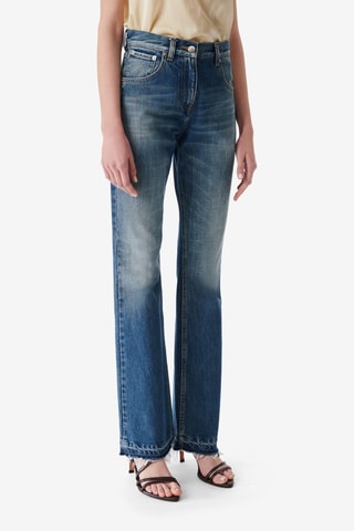 Jeans Hoge Taille Flare Cut Polini - Kobaltblauw