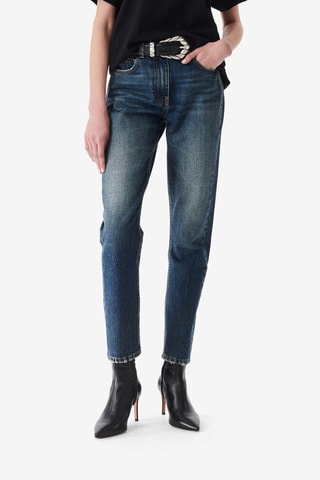 Rechte Jeans Hoge Taille Shama - Donkerblauw