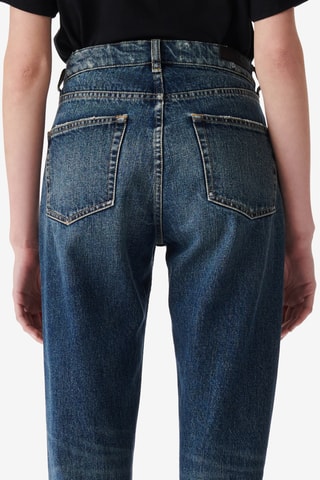 Rechte Jeans Hoge Taille Shama - Donkerblauw