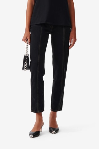 Jeans Hoge Taille Slim Fit Solfi - Zwart