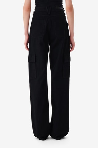 Cargojeans Hoge Taille Tiam - Zwart