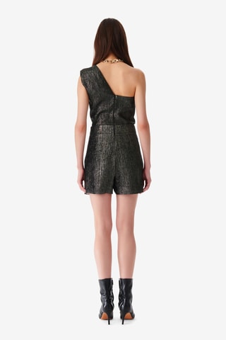 Asymmetrische Playsuit Iliana - Zwart