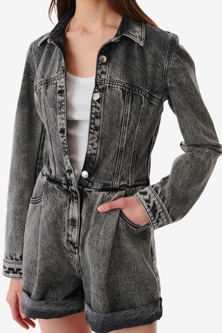 Jeans Playsuit Tilli - Antraciet