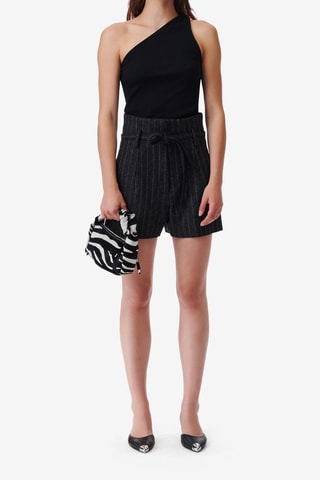 Wollen Short Hoge Taille Delma - Antraciet