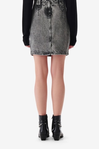 Rechte Spijkerrok Hoge Taille Jazzino - Zwart